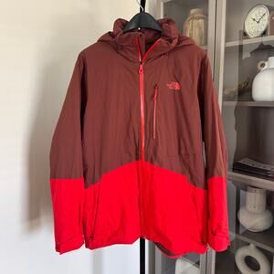 The North Face Steep Series DryVent Hooded Red Ski Jacket XXL Primaloft Coat